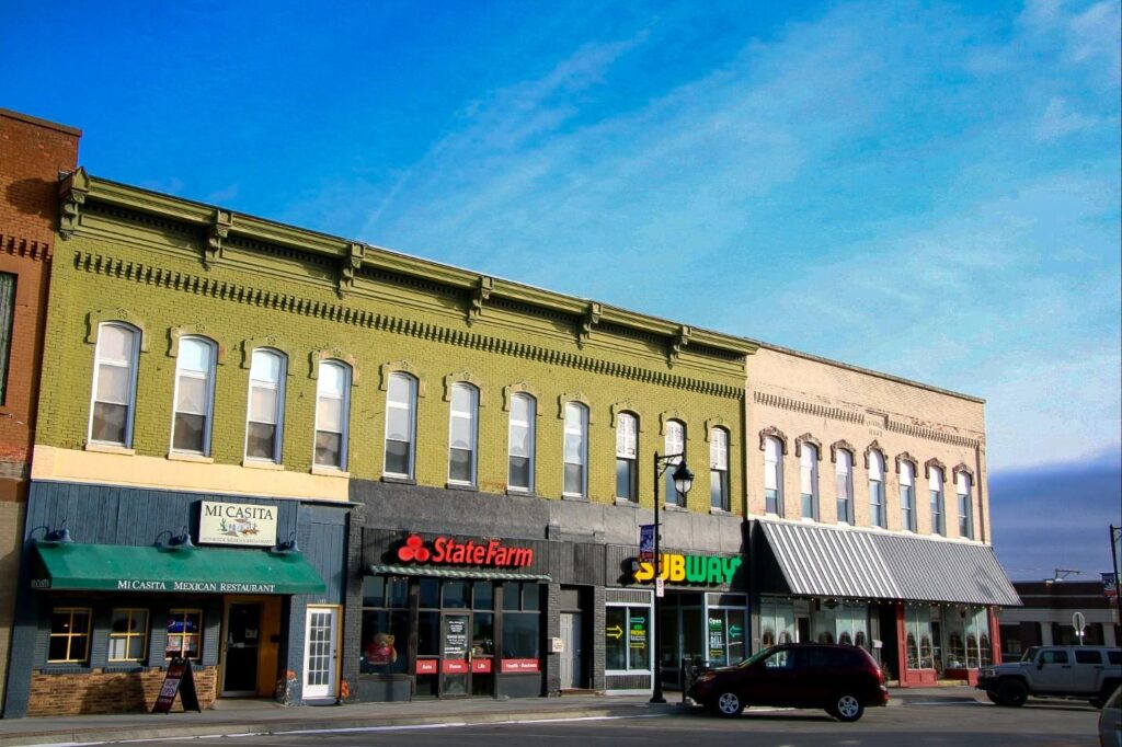 Image of buildings on Nevada Main Street