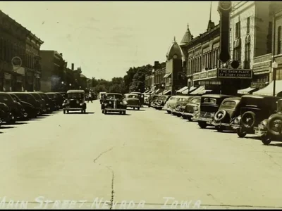 Historic photo of the Nevada Main Street