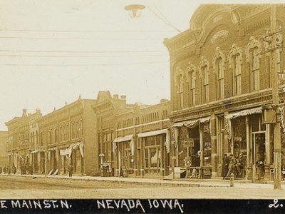 Historical image of Nevada's Main Street